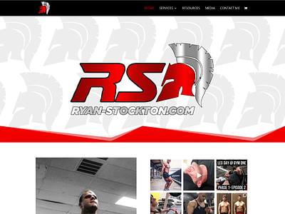 Bodybuilder Ryan Stockton css custom wordpress website html wordpress