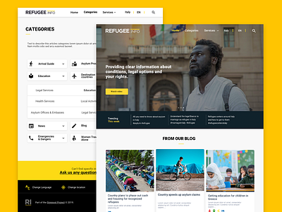 Refugee.info redesign