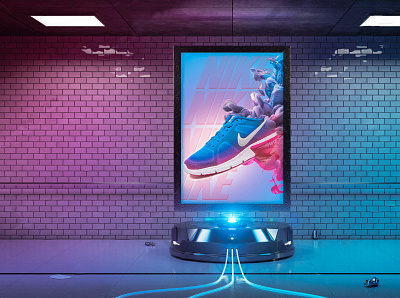 Nike Air Max Banner Ads Design advetising art direction design digital retouch graphic design illustration marketing photomanipulation social media sports