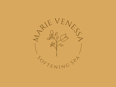 Marie Venessa retro SPA logo design elegant logo logo natural logo spa