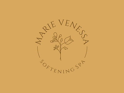 Marie Venessa retro SPA logo design