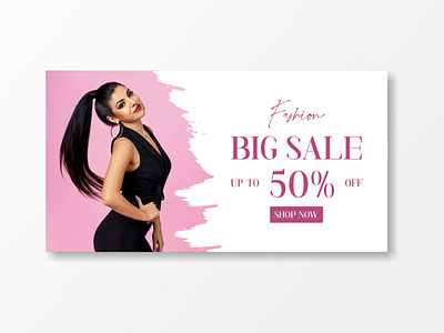 Advertisement Simple Banner for Fashion Store