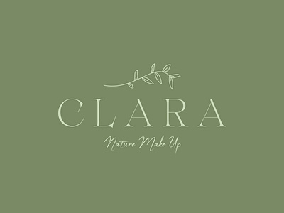 Clara Nature Make Up Minimalist Logo