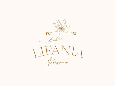 Lifania Perfume Classic Elegant Logo Design elegant logo logo natural logo perfume