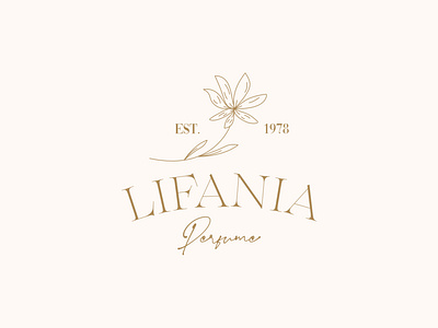 Lifania Perfume Classic Elegant Logo Design