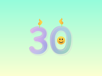 Turning 30 in Comic Sans ;) 30 90s comic sans smiley face