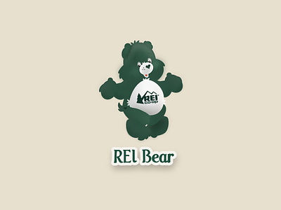 REI Care Bear 90s care bear carebear outdoor rei