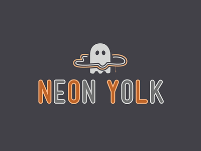 Neon Yolk Halloween Ghost