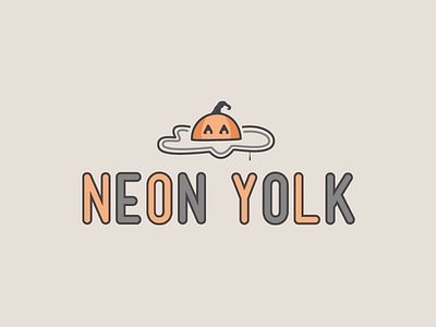 Neon Yolk Halloween Pumpkin