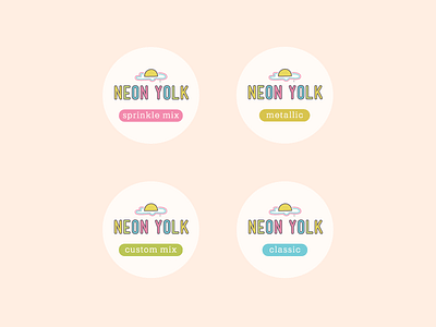 Neon Yolk Sprinkle Stickes