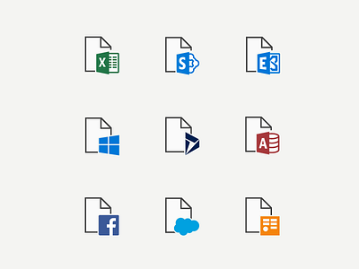 MSFT Office Branding Icons for Excel