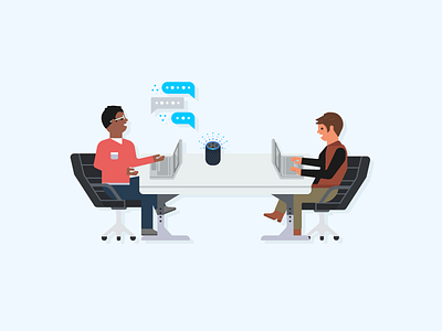 Alexa for Business - TV Screensaver Illustration - 5