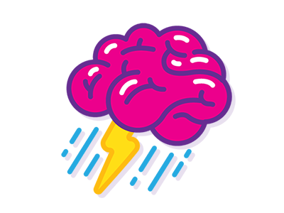 Brainstorm brainstorm cute lightning pink squishy stormy