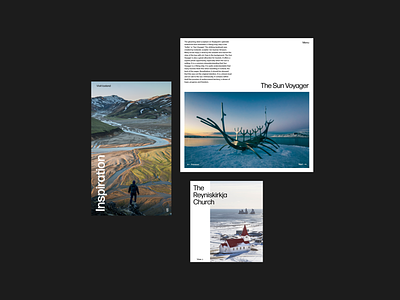 Visit Iceland Concept - Travel Ui graphic design iceland layout travel typography ui web design website