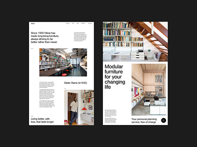 Vitsoe Re-Design design furniture layout nimbus sans sans serif typography ui web design website
