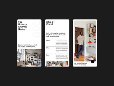 Vitsoe Re-Design layout mobile typography ui web design website