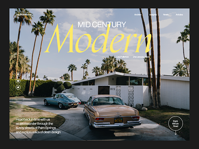 Mid-Century Modern - Web Layout