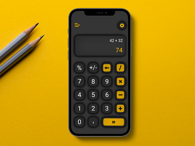 Daily UI :: 004 - Calculator android app calculator daily dailyui design ios ui