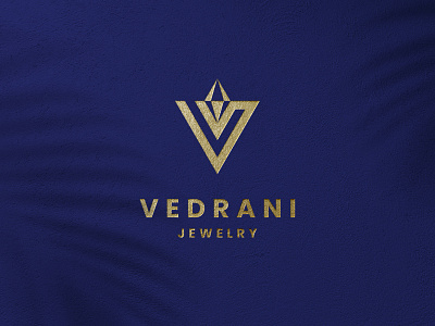 VEDRANI JEWELRY LOGO design diamond logo logo v logo vector