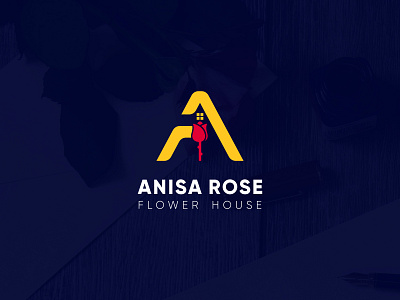 Anisa Rose Logo flower logo letter a logo letter logo logo design rose design rose logo