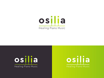 Healing Piano Music Logo music logo nature logo piano logo