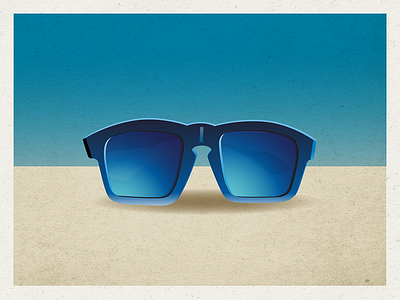 Sunglasses 2d bluesky design illustration illustrator logo sand summer sunglasses vector