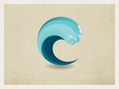 Wave 2d beach design illustration illustrator logo sand vector wave