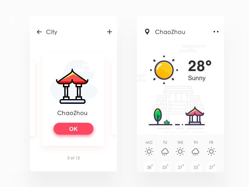 The Chaozhou Weather By Runlin On Dribbble