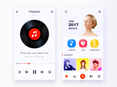 The Music APP music ui