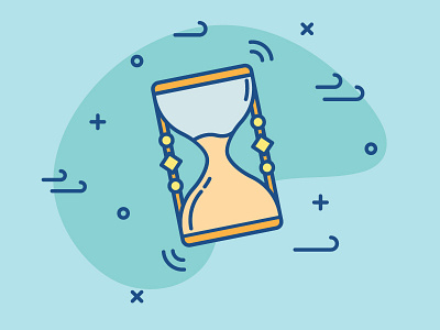 Hourglass hourglass illustration magic time vector