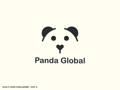 Logo Challenge 03 - Panda branding dailylogochallenge design illustration logo vector