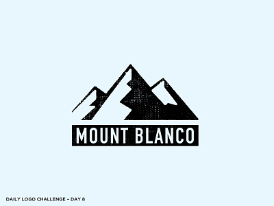 Logo Challenge 08 - Ski Mountain branding dailylogochallenge design illustration logo mountain vector
