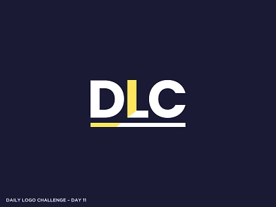 Logo Challenge 11 - DLC Logo branding dailylogochallenge design illustration logo typography vector