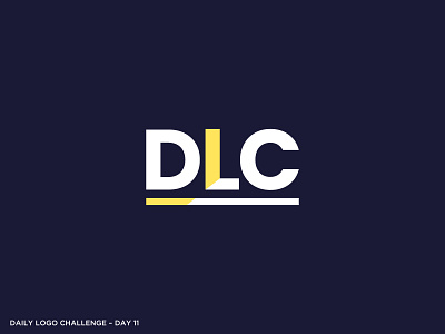 Logo Challenge 11 - DLC Logo branding dailylogochallenge design illustration logo typography vector
