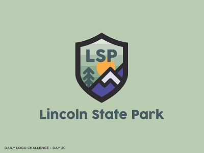 Logo Challenge 20 - State Park badge branding dailylogochallenge design logo park