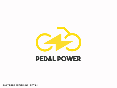 Logo Challenge 24 - Bike Shop bike branding dailylogochallenge design lightning logo vector