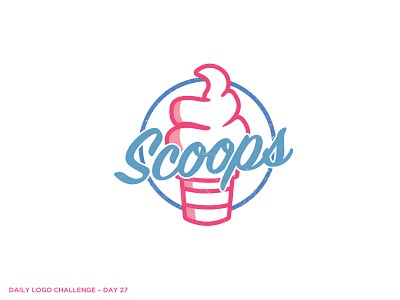 Logo Challenge 27 - Ice Cream branding dailylogochallenge design logo vector