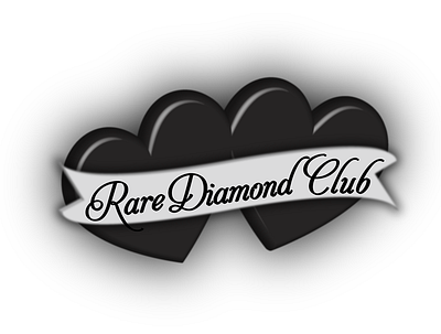 Rare Diamond Club Logo Design 3d branding design graphic design logo typography