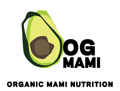 Organic Mami Nutrition Logo Design branding design graphic design illustration logo typography vector