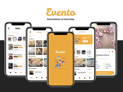 Evento app Ui designs