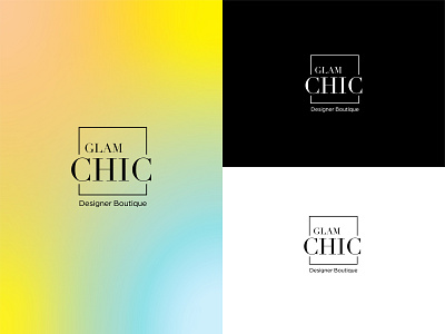 Glam Chic logo brand identity branding design designer studio logo fashion fashion logo freelance graphic design illustration logo logo design ui