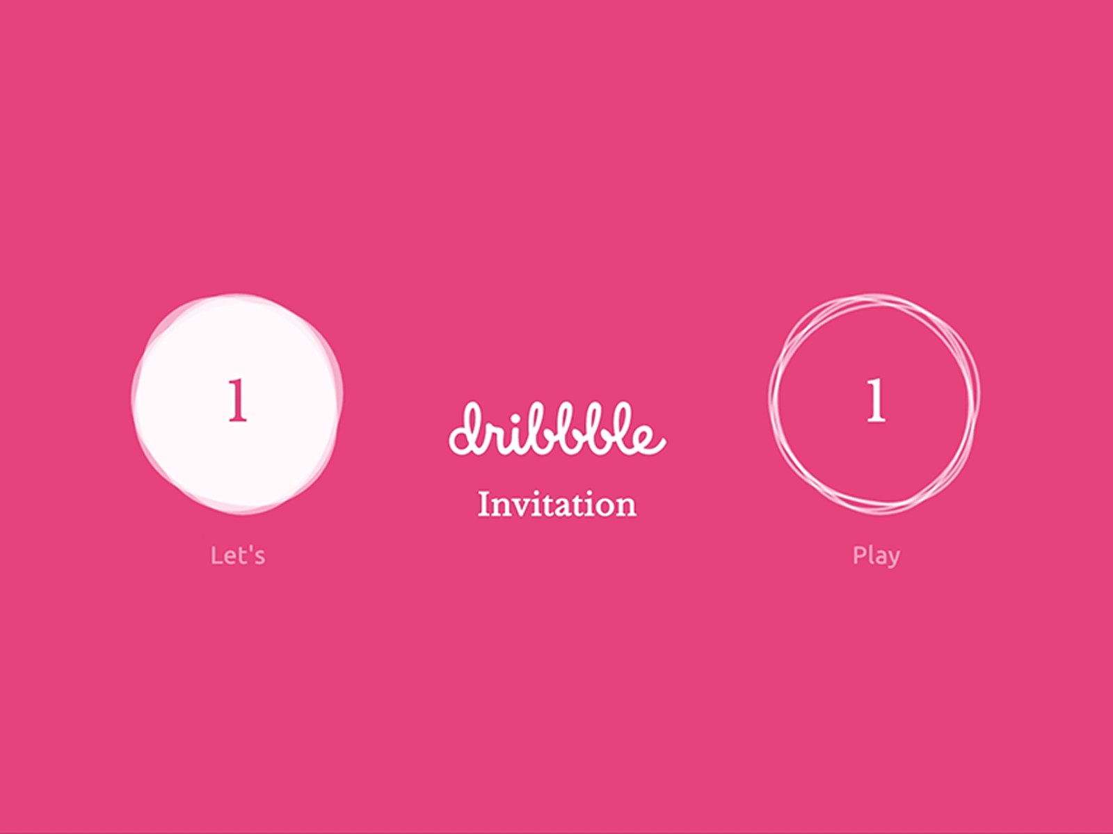 One Dribbble Invite animated gif dribbble invite invitation invite ui design