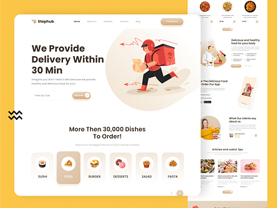 Food Delivery Landing page