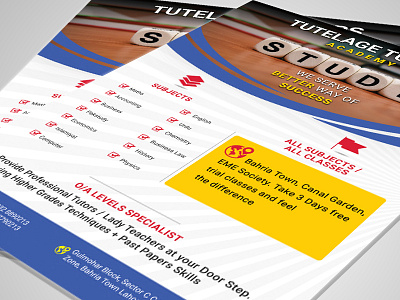 Academy Brochure advertisement brochure flyer graphics design mockups print design