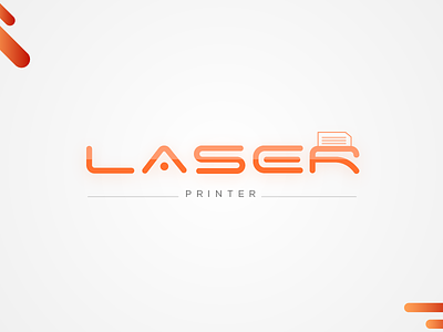 Laser Printer Logo graphics design illustrator logo deign logo illustration uiux