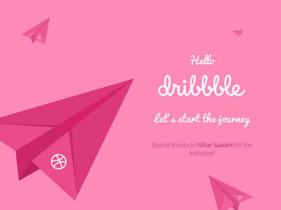 Hello Dribbble, Let's start the journey