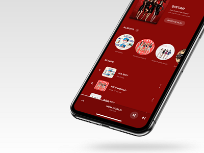 Music App Concept 2.0 - Shot 2 app concept design figma music music app music player ui