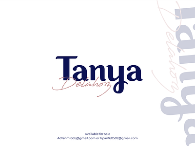 TANYA | Logo design 3d ai animation branding design f graphic design icon illustration logo motion graphics ui vector