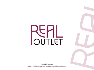 REAL OUTLET | Logo design ai branding design f graphic design icon illustration logo ui vector