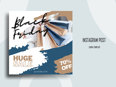 Black Friday Instagram Post Canva Template